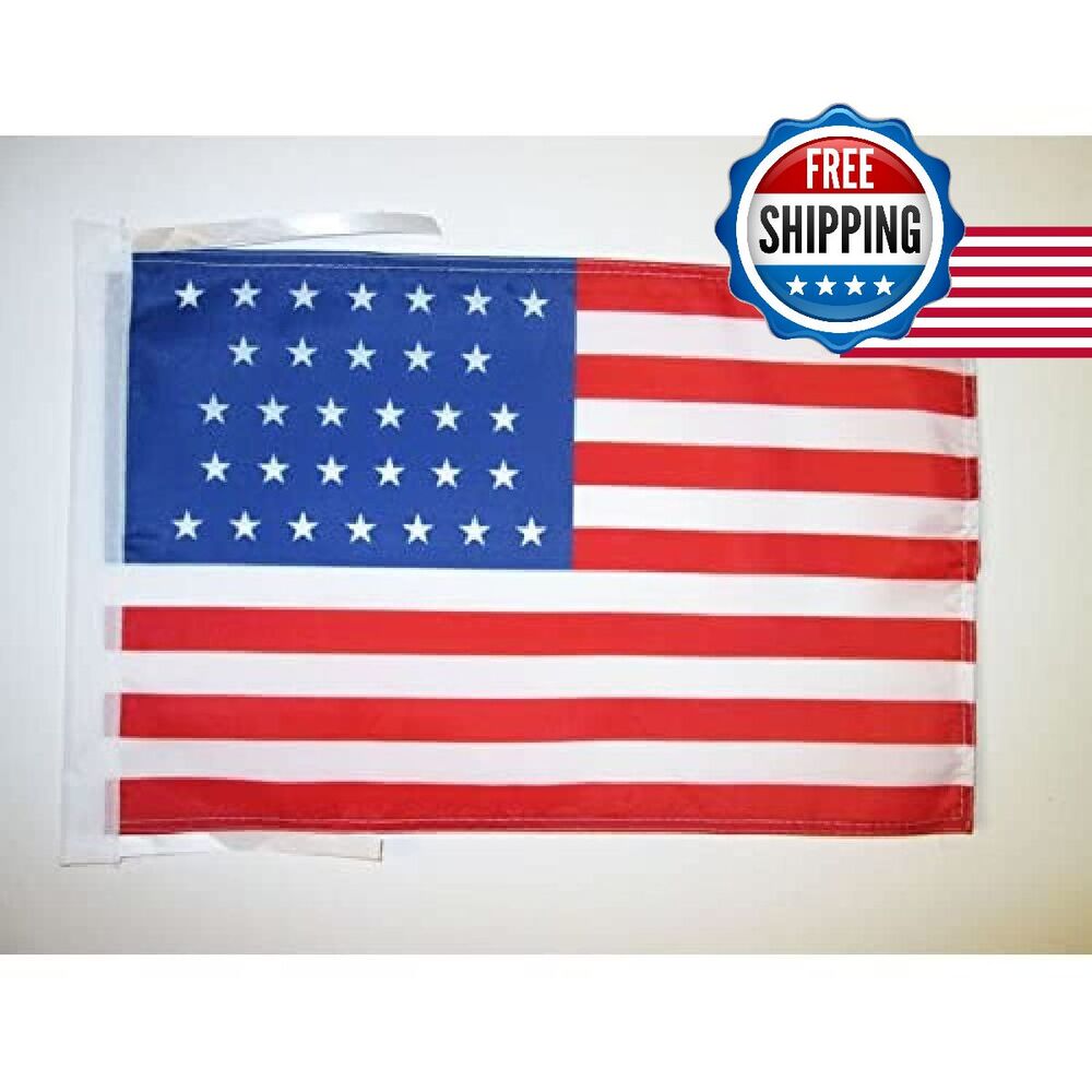 US Flag 1851-1858 31 Stars Flag 18x12" - American - Cords